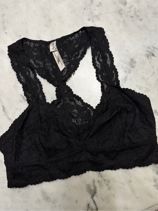 Free People Other - Free People Black Lace Racerback Bralette